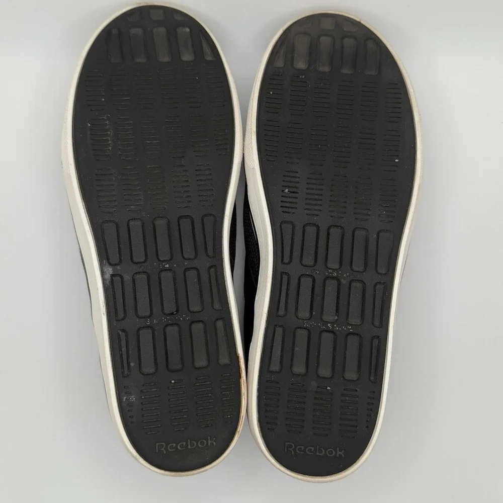 Reebok Women's Comfortie Slip-On Black/White Static Dissipative Safety Work Shoe - Picture 4 of 5